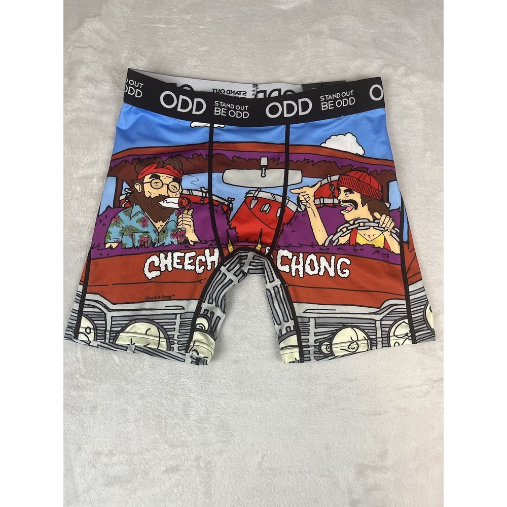 STAND OUT BE ODD Boxer Men Medium Brief Cheech Chong ODD Multi-Color Underwear - Picture 6 of 6